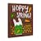 Stupell Industries Happy Spring Bunny & Carrots Canvas Wall Art